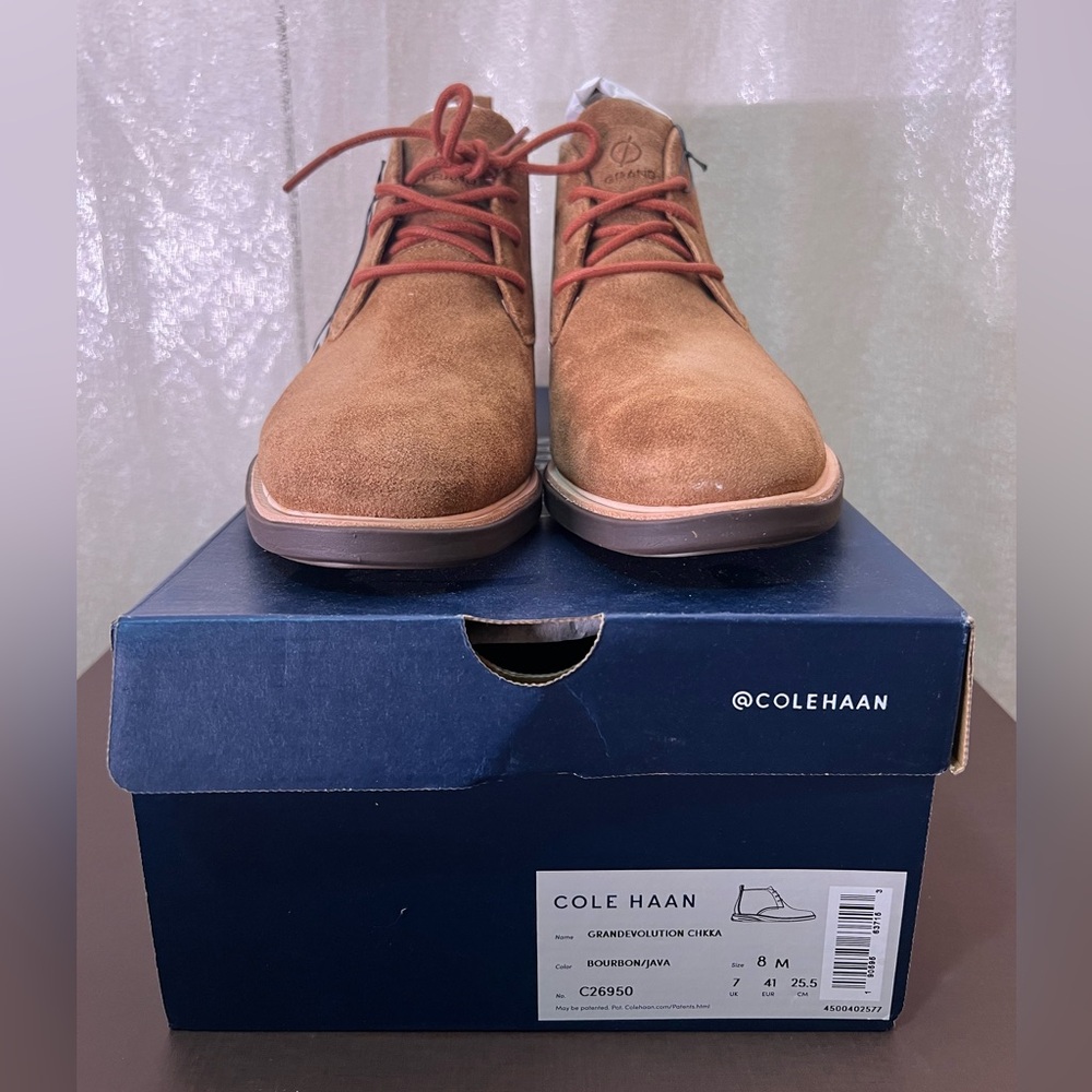 NIB Cole Haan Grand Evolution Chukka in Bourbon Java, size 8 never worn